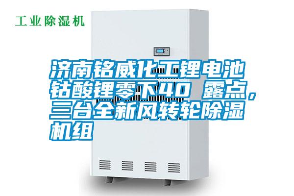 濟(jì)南銘威化工鋰電池鈷酸鋰零下40℃露點(diǎn)，三臺(tái)全新風(fēng)轉(zhuǎn)輪除濕機(jī)組