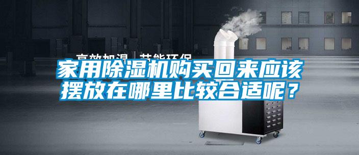 家用除濕機購買回來應(yīng)該擺放在哪里比較合適呢？