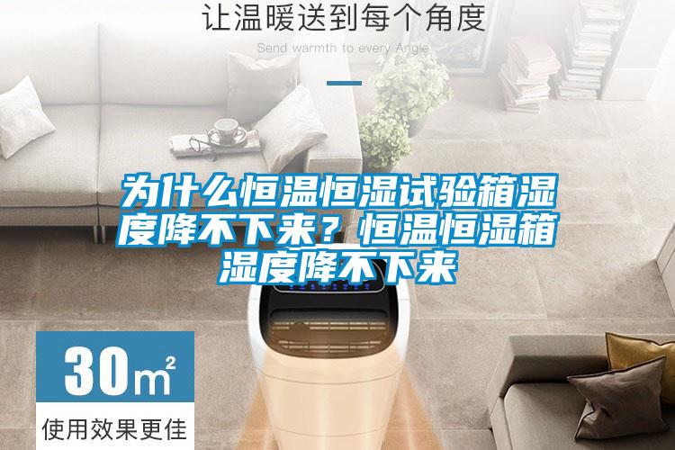 為什么恒溫恒濕試驗箱濕度降不下來？恒溫恒濕箱濕度降不下來
