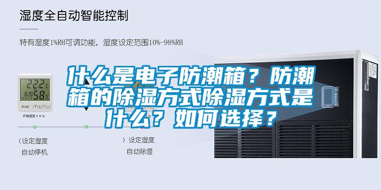 什么是電子防潮箱？防潮箱的除濕方式除濕方式是什么？如何選擇？