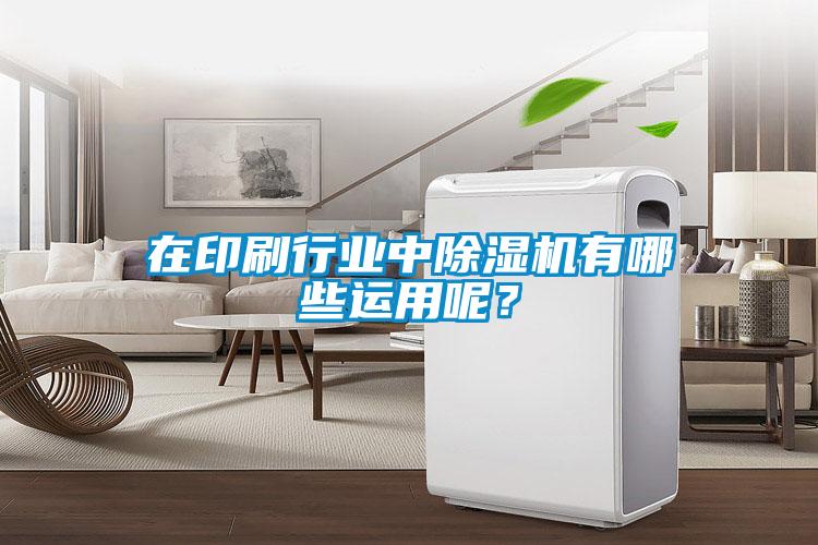 在印刷行業(yè)中除濕機有哪些運用呢？