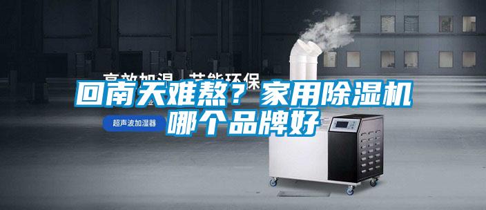 回南天難熬？家用除濕機哪個品牌好
