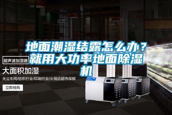 地面潮濕結(jié)露怎么辦？就用大功率地面除濕機