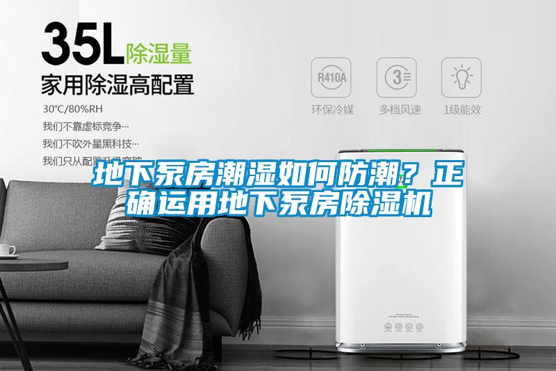 地下泵房潮濕如何防潮？正確運用地下泵房除濕機