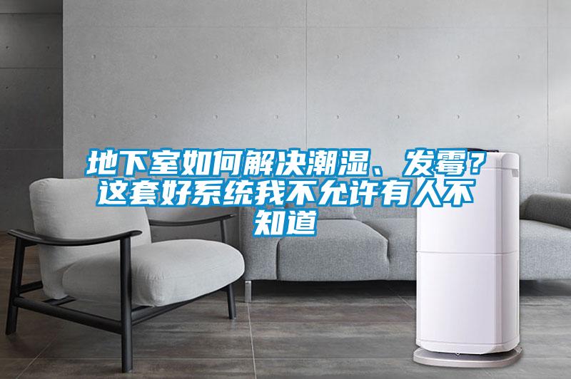 地下室如何解決潮濕、發(fā)霉？這套好系統(tǒng)我不允許有人不知道