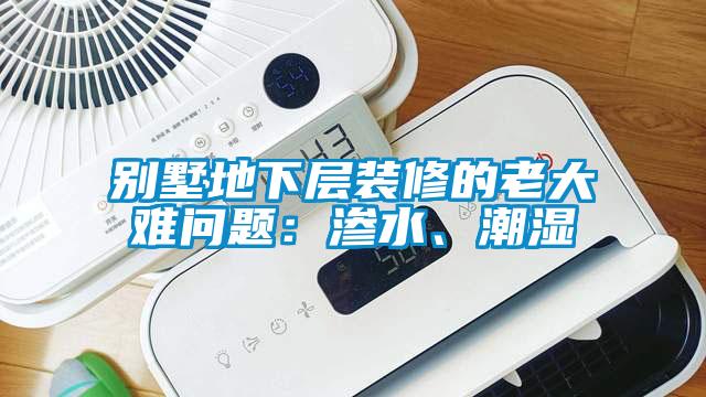 別墅地下層裝修的老大難問(wèn)題：滲水、潮濕