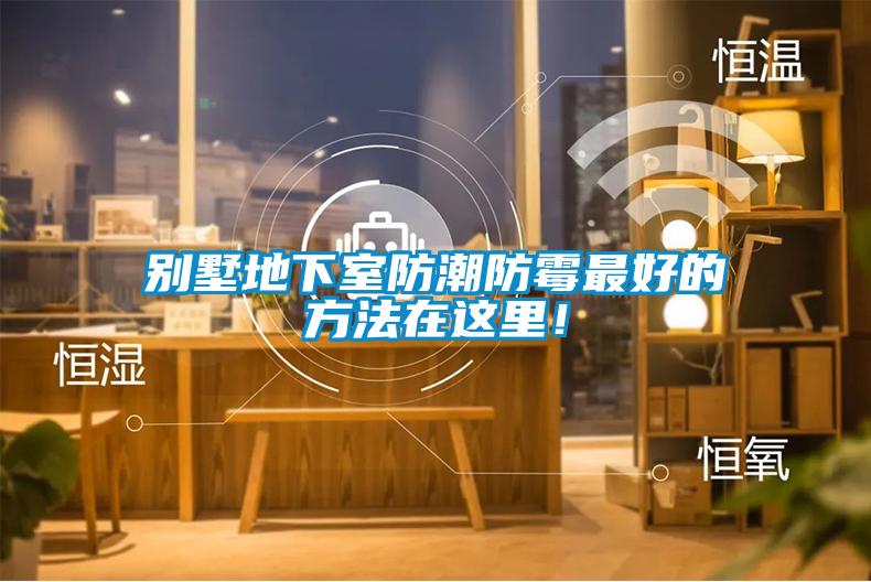 別墅地下室防潮防霉最好的方法在這里！