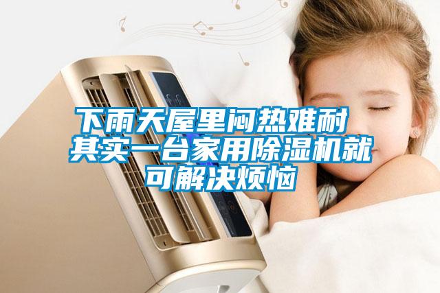 下雨天屋里悶熱難耐 其實(shí)一臺家用除濕機(jī)就可解決煩惱