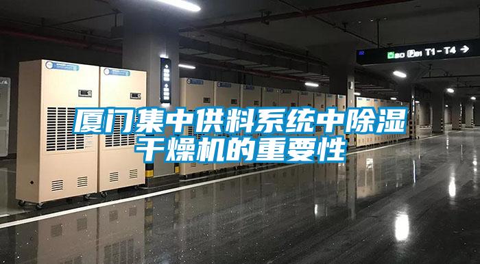廈門集中供料系統(tǒng)中除濕干燥機的重要性