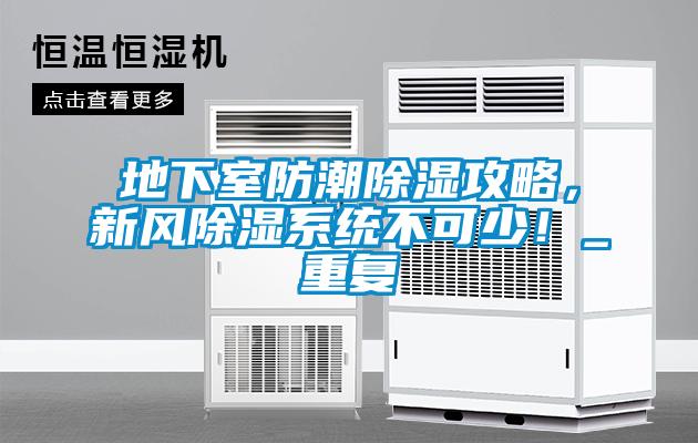 地下室防潮除濕攻略，新風(fēng)除濕系統(tǒng)不可少！_重復(fù)