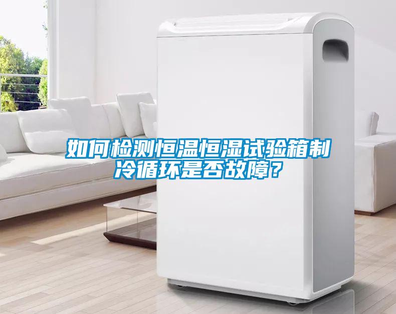 如何檢測恒溫恒濕試驗箱制冷循環(huán)是否故障？