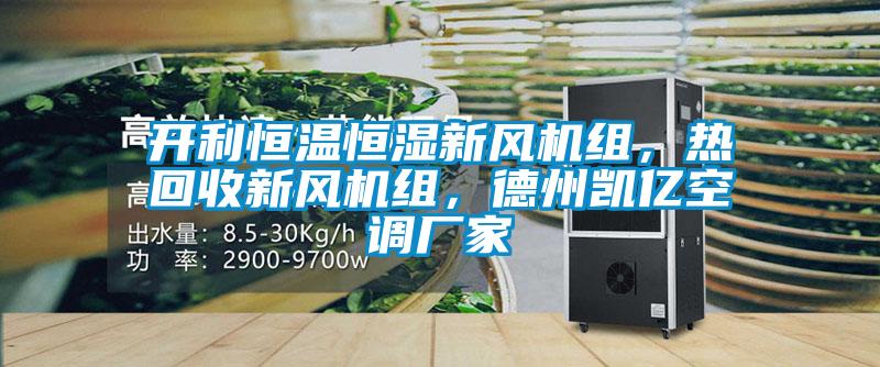 開利恒溫恒濕新風(fēng)機(jī)組，熱回收新風(fēng)機(jī)組，德州凱億空調(diào)廠家