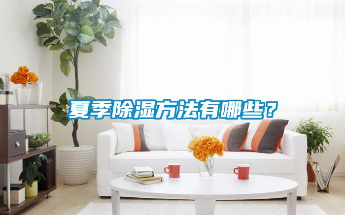 夏季除濕方法有哪些？