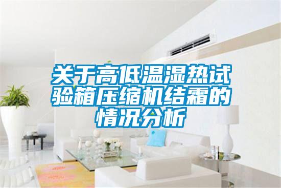 關(guān)于高低溫濕熱試驗箱壓縮機結(jié)霜的情況分析
