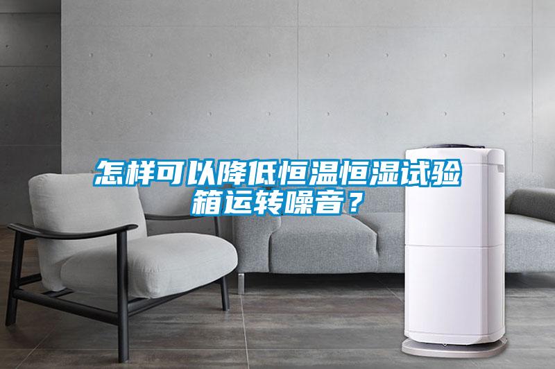 怎樣可以降低恒溫恒濕試驗箱運轉(zhuǎn)噪音？