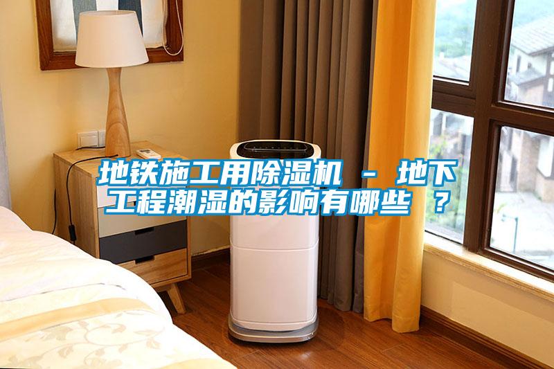 地鐵施工用除濕機 - 地下工程潮濕的影響有哪些 ？