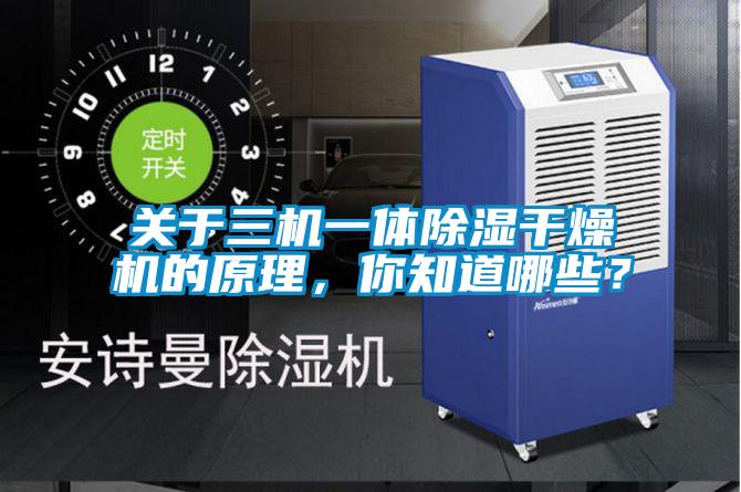 關(guān)于三機一體除濕干燥機的原理，你知道哪些？