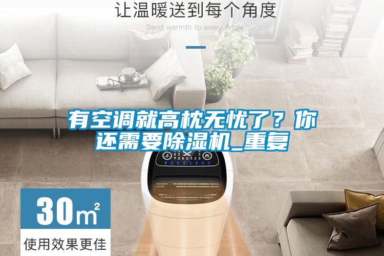 有空調(diào)就高枕無憂了？你還需要除濕機_重復