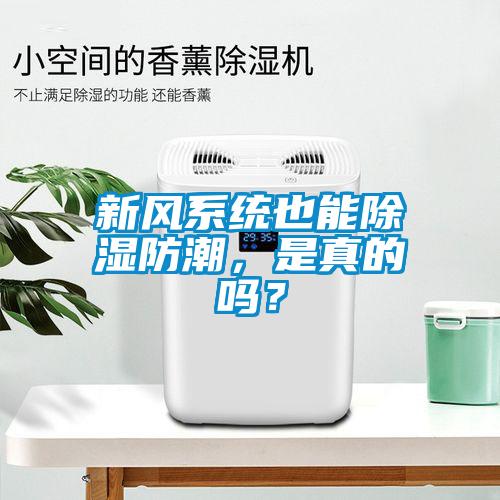 新風系統(tǒng)也能除濕防潮，是真的嗎？