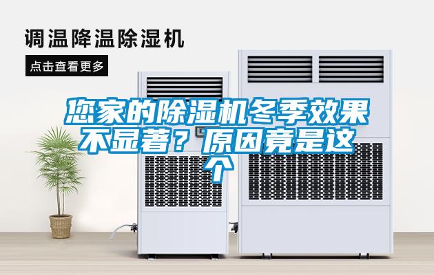 您家的除濕機冬季效果不顯著？原因竟是這個