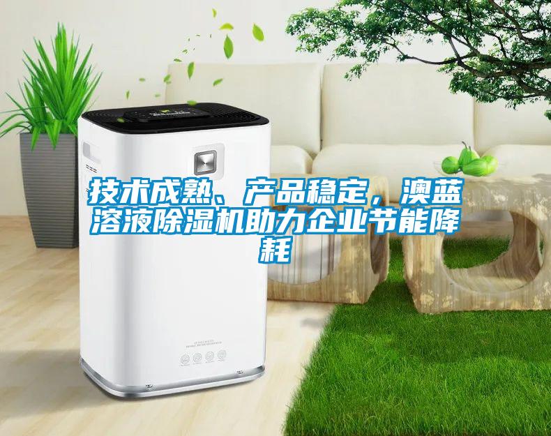 技術(shù)成熟、產(chǎn)品穩(wěn)定，澳藍(lán)溶液除濕機(jī)助力企業(yè)節(jié)能降耗