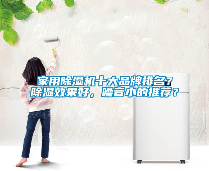 家用除濕機十大品牌排名？除濕效果好，噪音小的推薦？