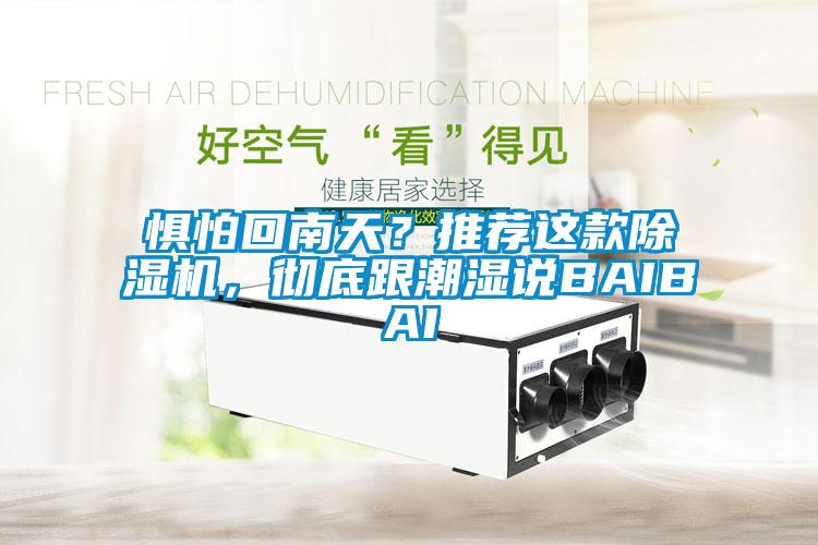 懼怕回南天？推薦這款除濕機，徹底跟潮濕說BAIBAI