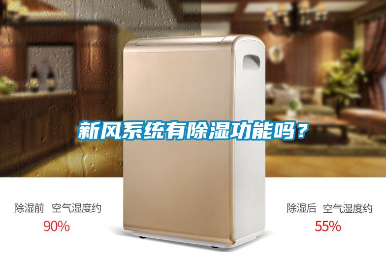 新風系統(tǒng)有除濕功能嗎？