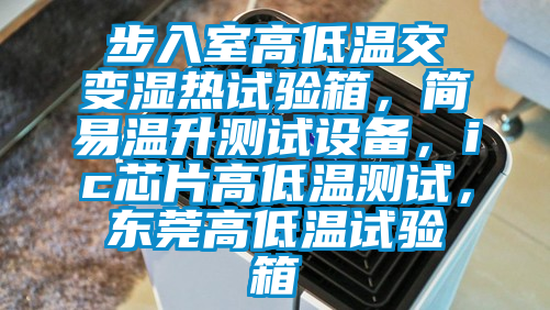 步入室高低溫交變濕熱試驗箱，簡易溫升測試設備，ic芯片高低溫測試，東莞高低溫試驗箱