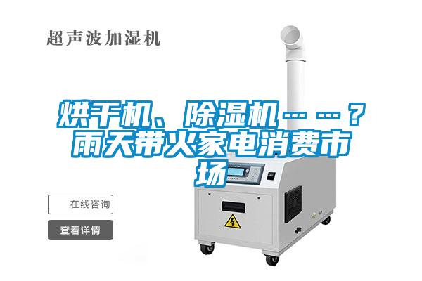 烘干機(jī)、除濕機(jī)……？雨天帶火家電消費(fèi)市場