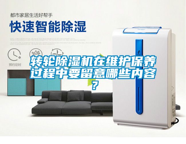 轉(zhuǎn)輪除濕機(jī)在維護(hù)保養(yǎng)過(guò)程中要留意哪些內(nèi)容？